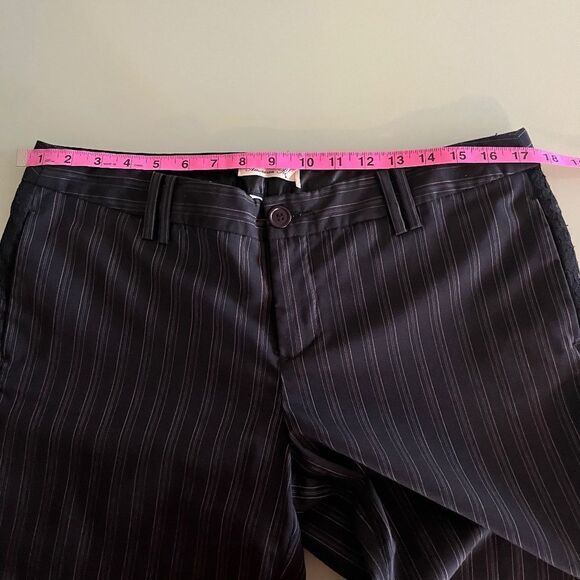 AMERICAN RAG women size 11 Button High Wide Waist Bermuda Capri  pockets 4 - Picture 7 of 9